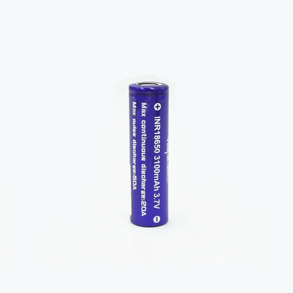 1 шт. Vapcell 18650 аккумуляторная батарея 3100 мАч 20A 3 7 В высокомощный электронный E CIG