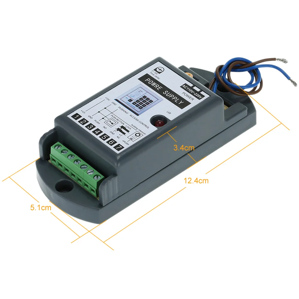 Мини Размеры AC110 220V до 12V/3A Питание для входная дверь Система контроля