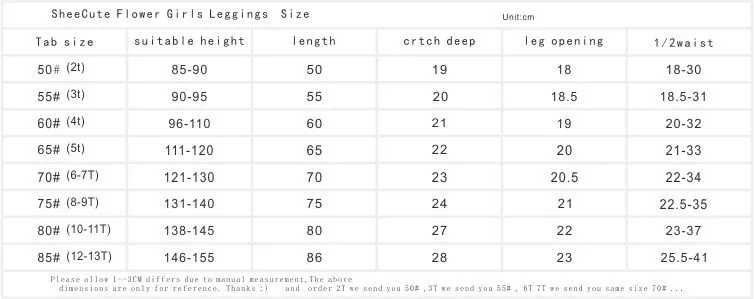 

Baby Kids Childrens printing Flower Toddler Classic Leggings girls pants Girls legging 2-14Y baby girl Leggings