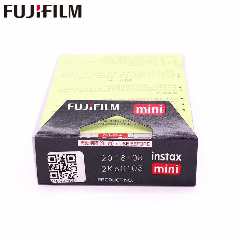 Оригинальная Fujifilm 10 листов монохромная фотобумага Instax Mini для мгновенной печати 8