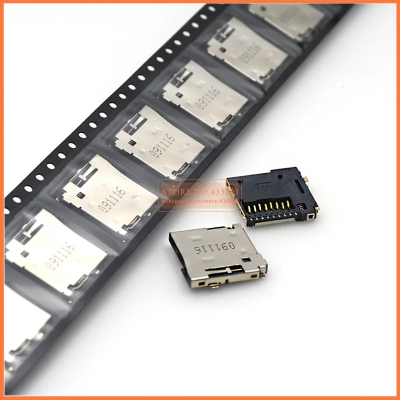 Micro 10 шт. TF/ SD слот для карт памяти оригинальный новый разъем отличного