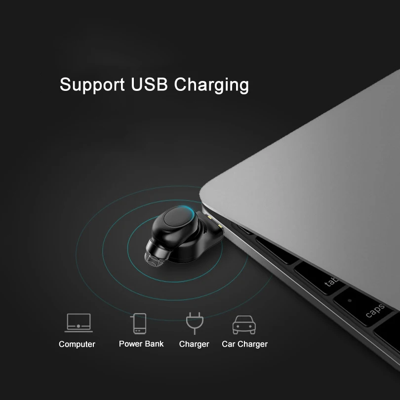 Aibesser зарядка через usb сотовом телефоне bluetooth наушник супер мини поддержка