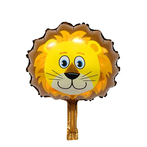 KUAWANLE 6pcs/lot Mini Animal Head Foil Balloons Inflatable Air Toys Balloon Happy Birthday Party Decorations Baby Shower Globos | Дом и сад