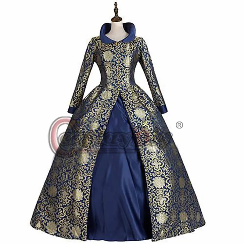 

Cosplaydiy Custom Made Victorian Rococo Women Dress Masquerade Party Long Sleeves Floor Length Ball Gown Dress L320