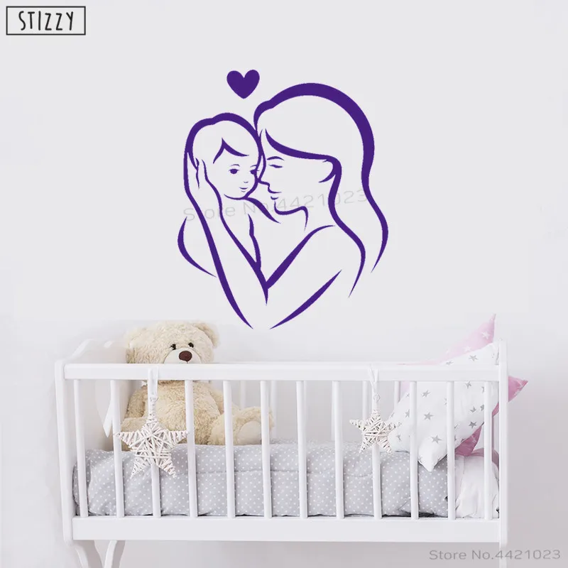 Настенная Наклейка stizzy для детской спальни настенные наклейки мамы и ребенка