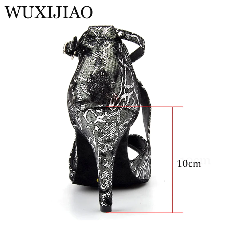 WUXIJIAO/Новинка Брендовая женская обувь для латинских танцев танцевальные сандалии