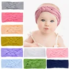 Нейлоновая Детская повязка на голову с китайским узлом, плетеные аксессуары для волос для младенцев, 10 цветов