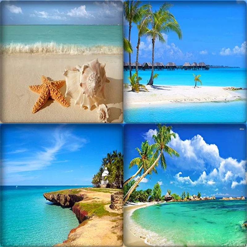 5 шт. морская Морская звезда для квадратного стеклянного кабошона с плоской