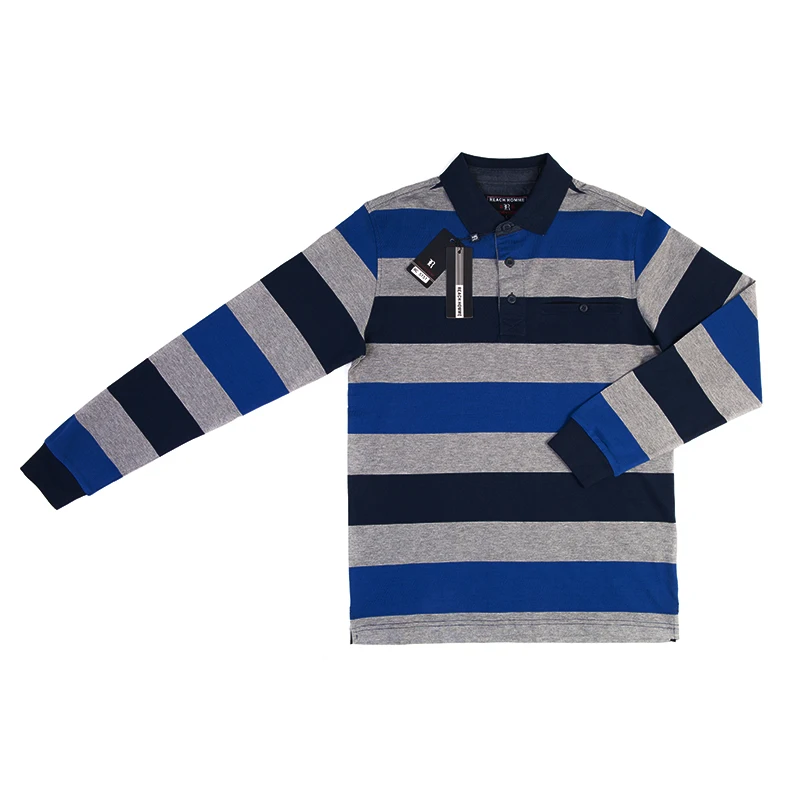 REACH Spring Cotton Mens Polo Shirt Brand 2018 New Arrival Male Long Sleeve Fashion Casual Slim Solid Deer Embroidery Polos Men | Мужская