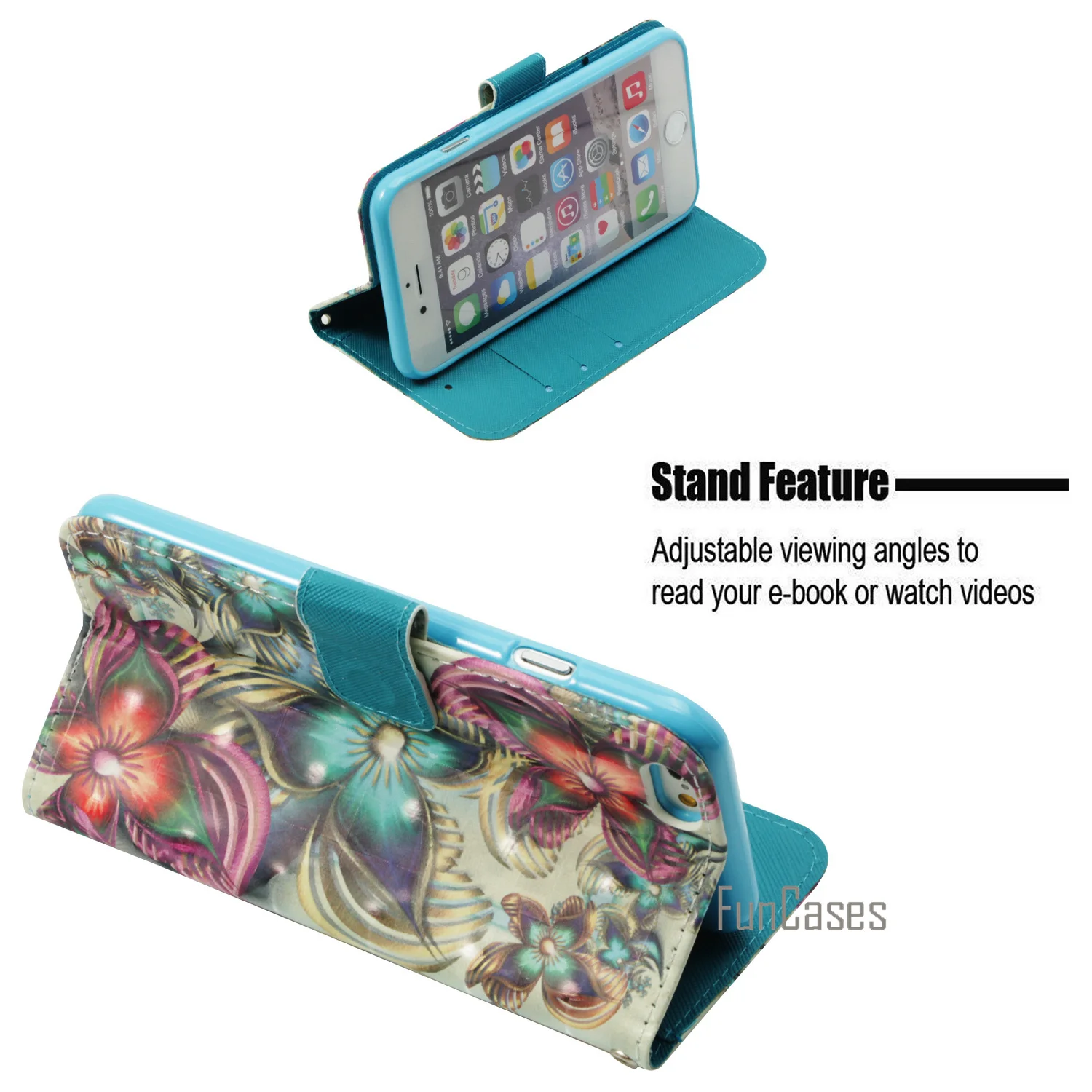 3D Painted Leather Case for Fundas IPhone 6 Plus PU Coque Card Holders Iohone Mobil Aapl Pre Mobile Phome | Мобильные телефоны и