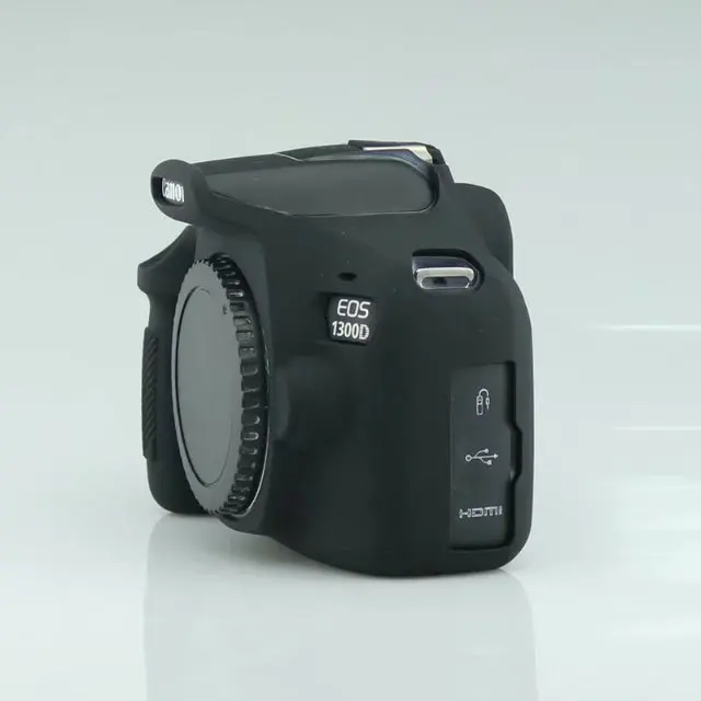 Black color Soft Silicone Rubber Camera Protective Body Cover Case For Canon 1300D 1500D | Электроника