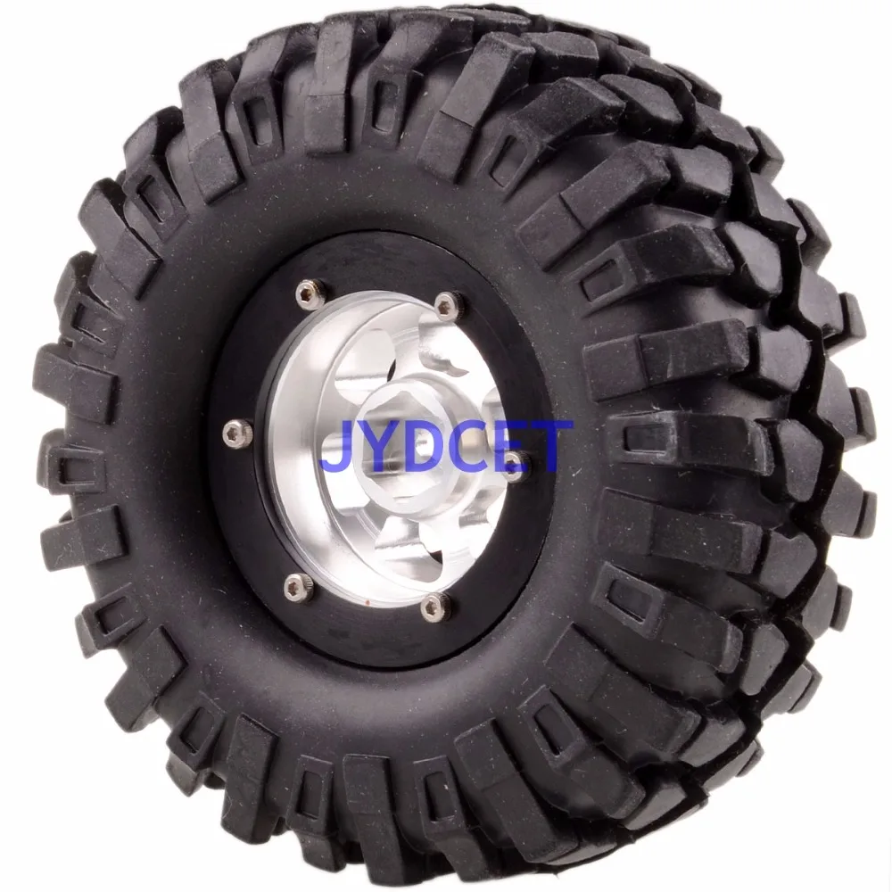 

4PCS 1.9" Metal 5 Spoke Wheel/Rim & 108MM Tyre 1061-7032 For RC 1/10 Rock Crawler 1:10 Tires
