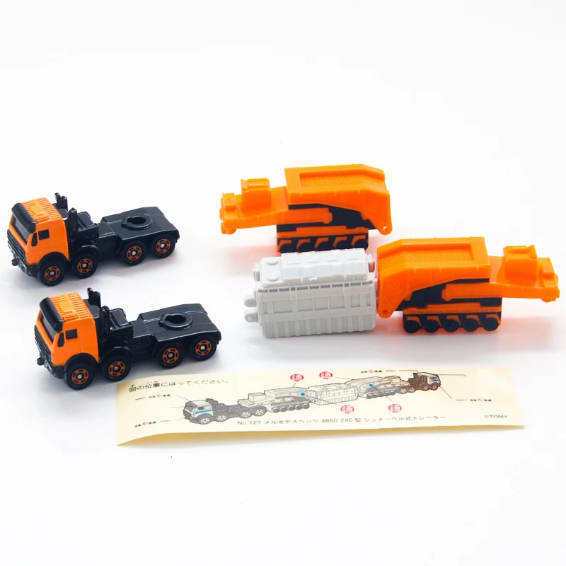 Takara Tomy Tomica Mercedes Benz 4850 тип 240 прицеп Schnabel #127 металлический Литая машина грузовик