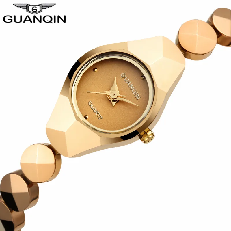 Топ бренд класса люкс GUANQIN женские часы модные Relogio Feminino вольфрамовые Стальные