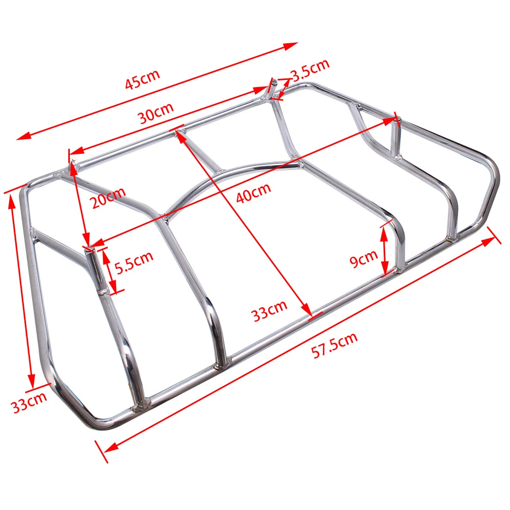 Мотоциклетная хромированная трубчатая Верхняя багажная стойка Tour Pak Carrier Trunk Rack для Can Am Spyder RT RTS RT Limited(#41-155) весь год
