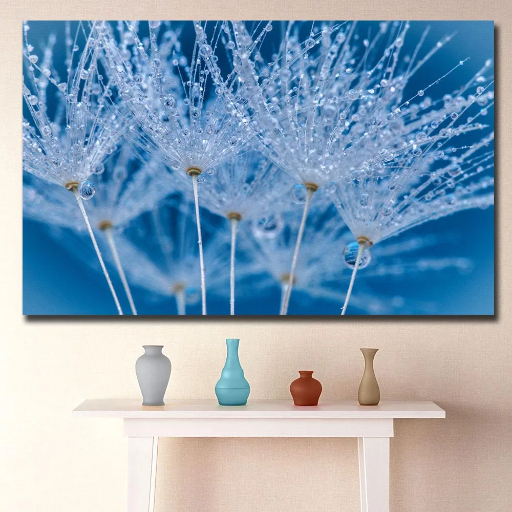 Fashion Printing Plant with Dew Oil Painting Home Decor on Canvas Modern Wall Art Print Poster Unframed | Дом и сад