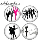 Танцы балета, для занятий гимнастикой, 10 шт. 12 мм18 мм20 мм25 мм кабошоны круглые фото стекло кабошон демо с плоской задней частью, украшения своими руками, ZB0407