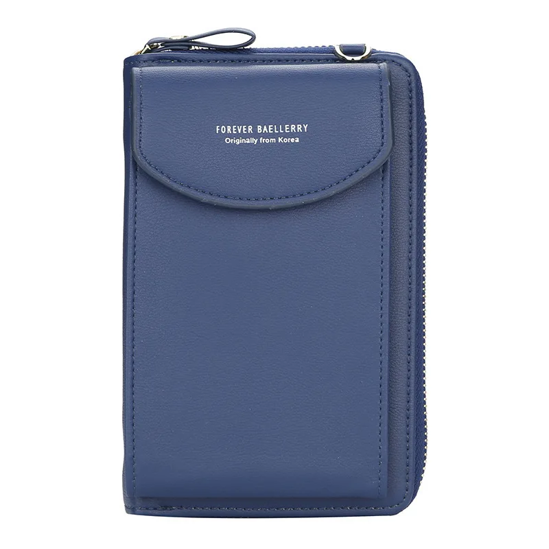 Navy Blue Модный длинный женский кошелек, дизайн, Женский кошелек, клатч из искусственной кожи, женские кошельки, держатель для карт, женские сумки для телефона - Цвет: Navy Blue