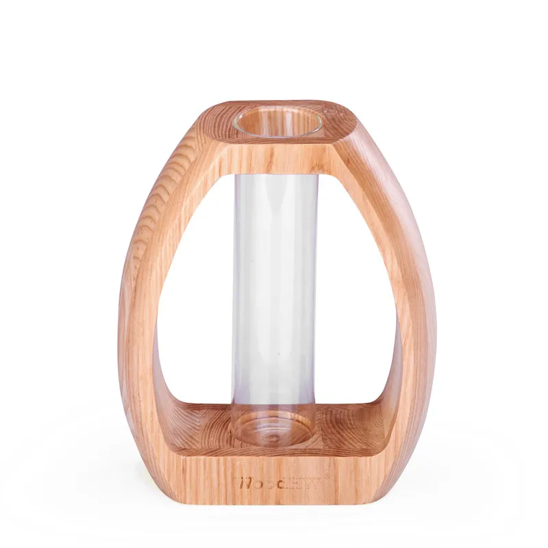 

The Letter Woooden Flower Vase Acrylic Bottle Home Decoration Desktop Decorative Vase Wedding Party Decor Creative S O Quality