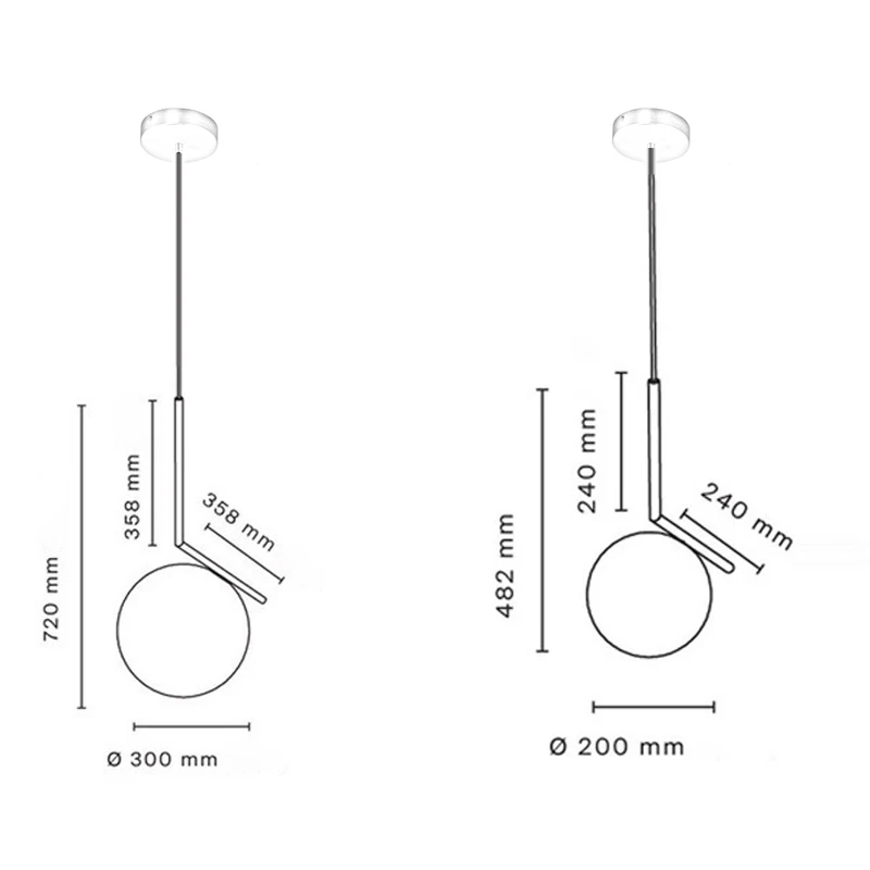 Современный стиль гостиная спальня минималистский Ресторан подвеска свет Nordic
