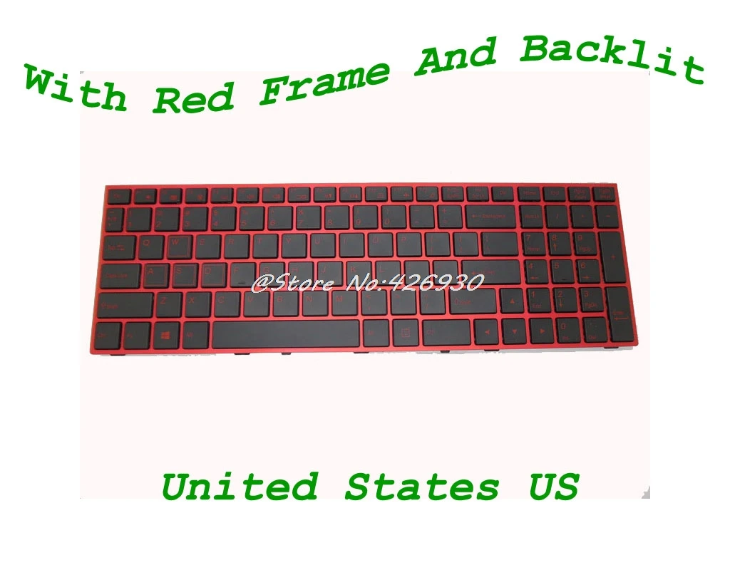 US клавиатура для CLEVO P650SG P650RE6 G P651SE P651RA P651RE3 P651SG P655SE P655RE6 P671RA P670SE P671RG P671SW P670RG|english