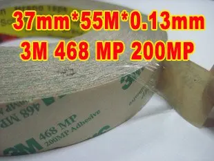 (37 мм * 50 м 0 13 мм) 3 468мп Двухсторонняя клейкая лента с покрытием для Мембранного