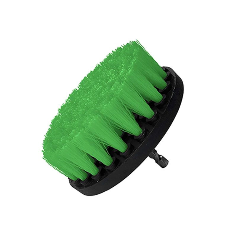 

4-дюймовая щетка для чистки дрели, мощный скруббер, жесткая щетка для скраба, накладка на насадку, инструмент для плитки в ванной комнате, зел...