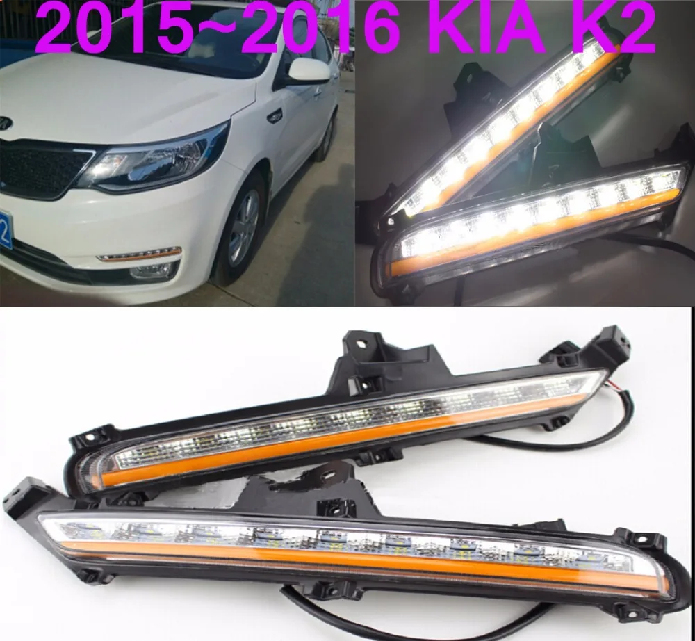 2015 2016 год дневная лампа K2 rio светодиодный противотуманные фары k2 ceed k3cerato Spectra Soul