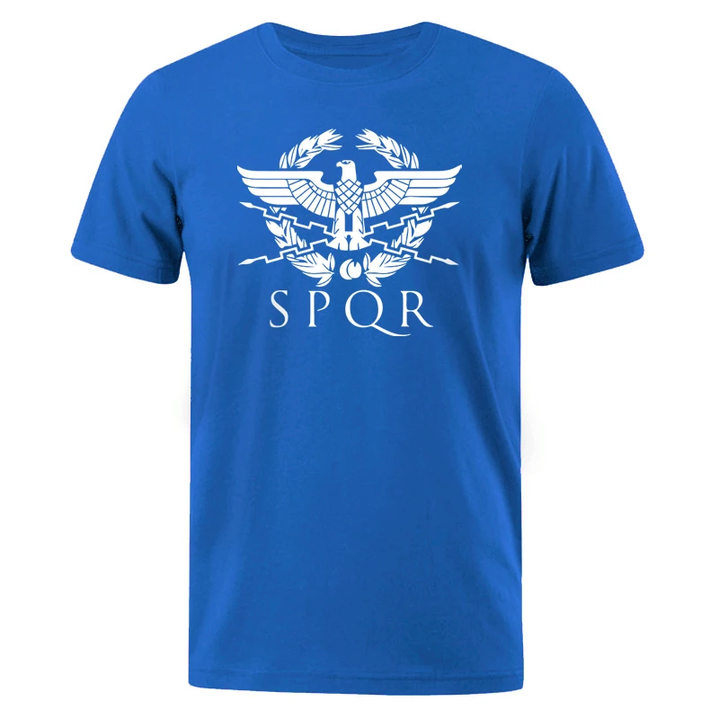 Мужские футболки SPQR Римский гладиатор Императорский Золотой орел летняя футболка мужская Harajuku футболка с коротким рукавом повседневные топы футболки