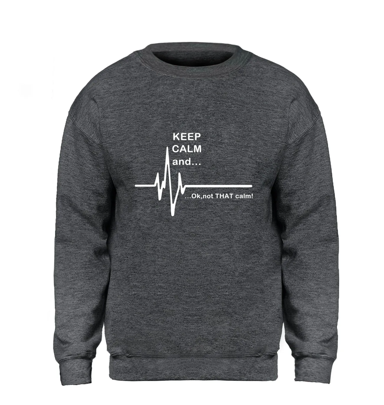 Мужская толстовка с капюшоном Keep Calm and... Not That Флисовая теплая забавным рисунком