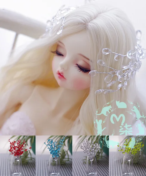 Новый аксессуар для парика BJD 5 цветов (синий желтый зеленый красный белый) ветви