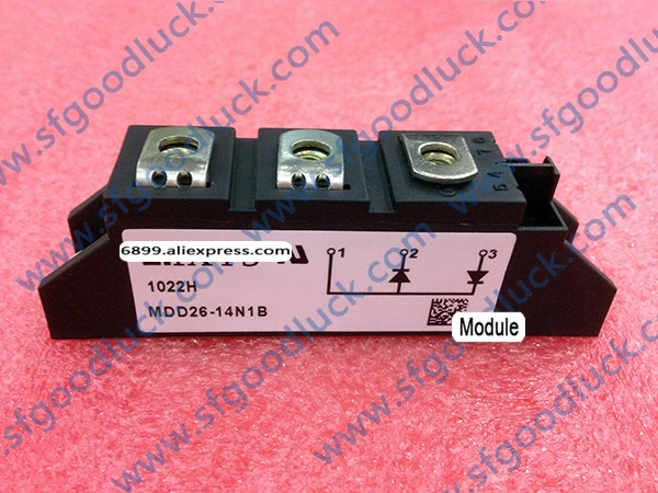MDD26-14N1B диодный модуль 1400 V 36A 3-контактный TO-240AA Вес (в обычном режиме включая винты):
