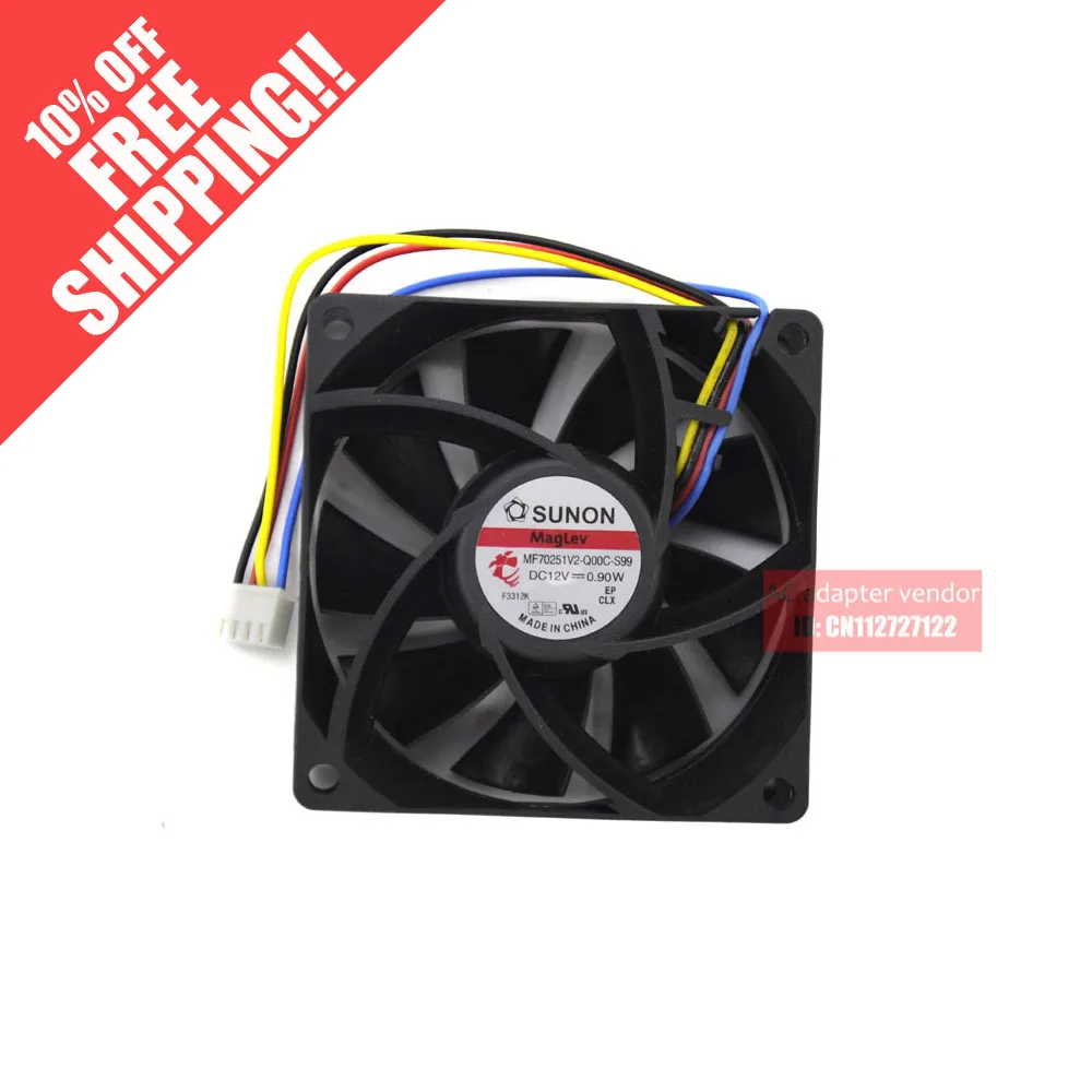Новый вентилятор охлаждения SUNON MF70251V2 Q00C S99 7025 7 см 4PIN PWM Maglev|cooling fan|7cm fanpwm fan |