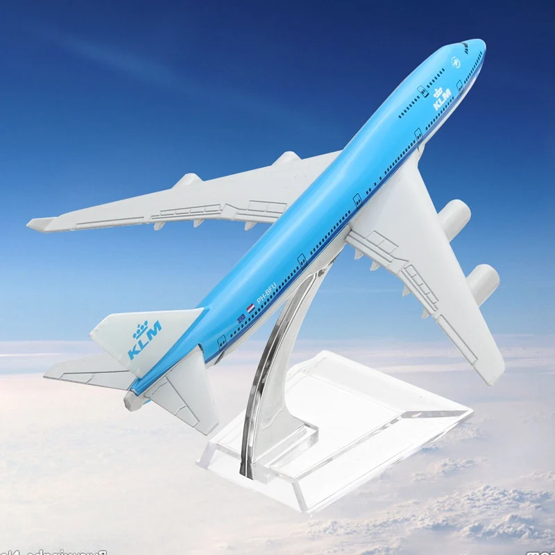 16 см металлические корейские авиалинии Boeing B747 KLM 1:400 Airways модель самолета Модель самолета Стенд самолет подарок