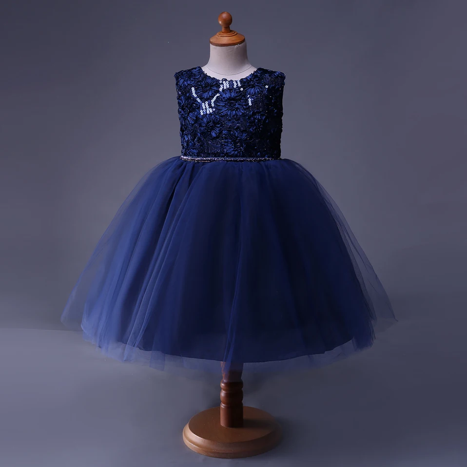 Cutestyles Буе для девочек в цветочек платья Sequine детское праздничное платье топ Класс