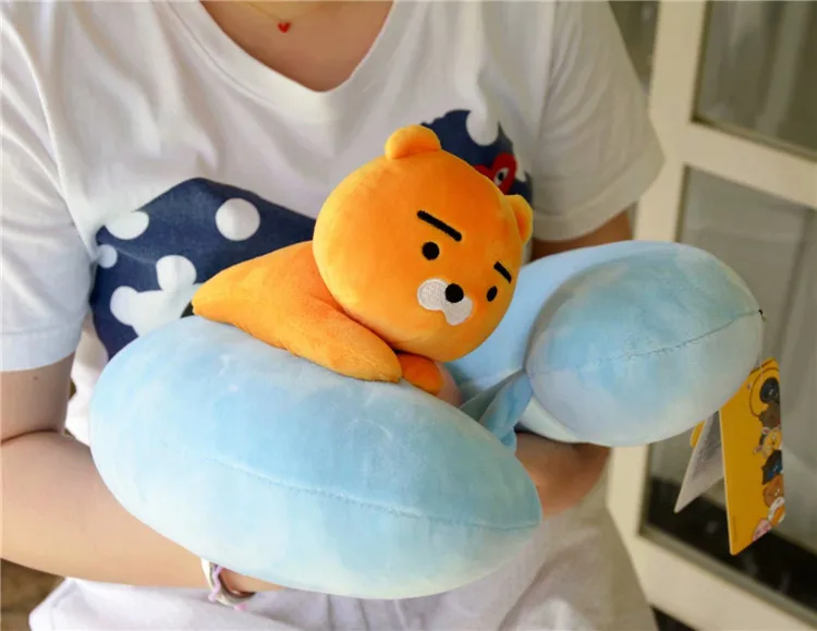 JaneYU Friends Fun Gifts Plush Dolls Elastic Down Cotton Neck Pillow Office Nap Travel U | Дом и сад