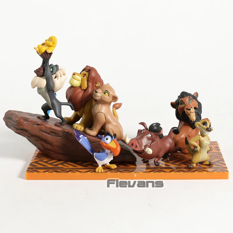 Лев Король Simba Mufasa Pumbaa шрам рафики Тимон ПВХ Фигурки игрушки 6 шт./компл. | Игрушки и