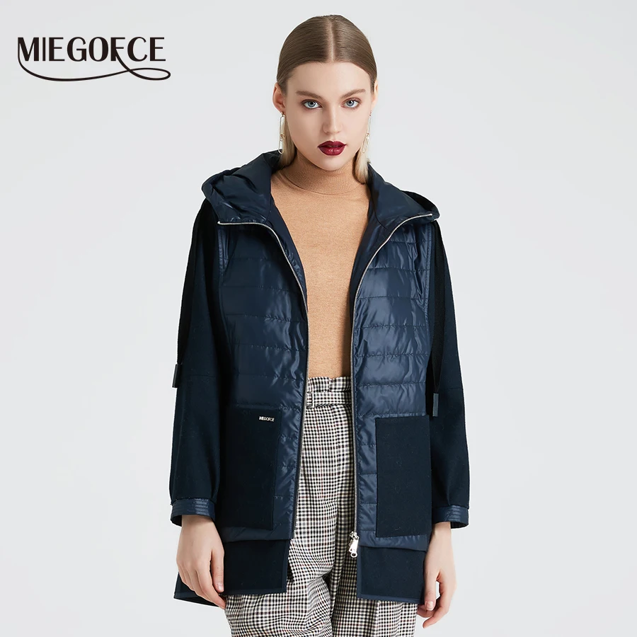 MIEGOFCE 2019 Весенняя осенняя женская куртка пальто высокого качество теплое с