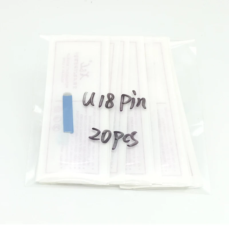 2018 настоящая горячая Распродажа иглы для татуировки с микроблейдинга 18 пин u