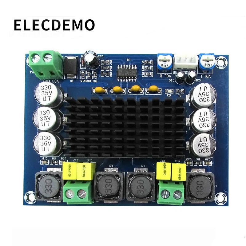 DC 12V 24V 120W * 2 TPA3116D2 TPA3116 двухканальный цифровой усилитель мощности класса