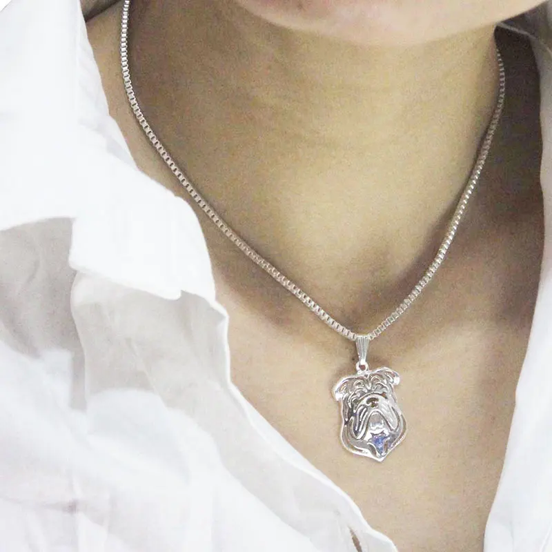 Английская подвеска в форме бульдога собака покрытая животным Мопсом