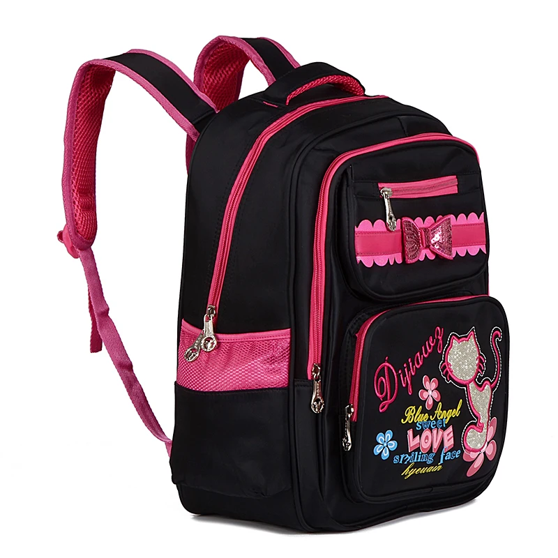 Детские школьные ранцы для девочек ортопедический нейлоновый рюкзак принцесс