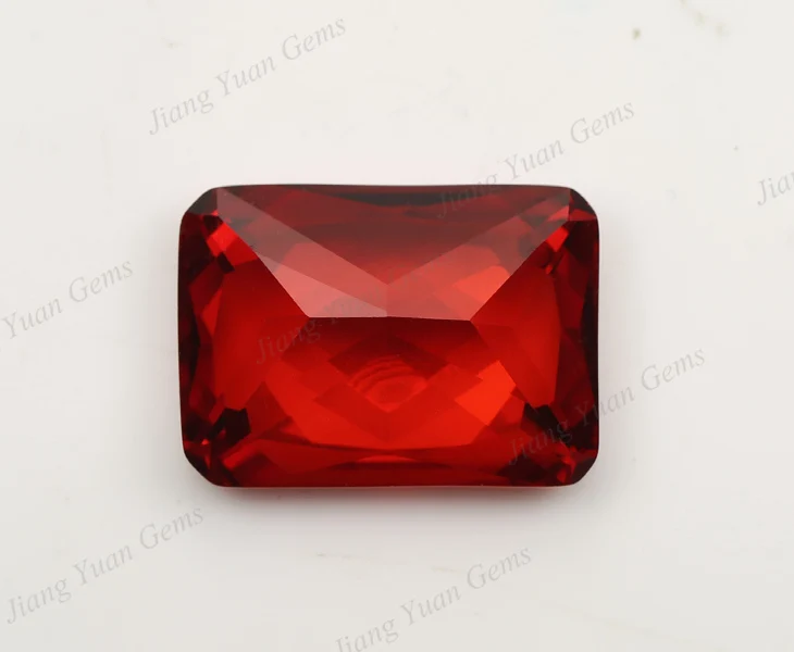 

50PCS 3x5~13x18mm Octangle Princess Cut AAAAA Garnet Color Loose Cubic Zirconia Gems CZ Stone For Jewelry Diy Stone
