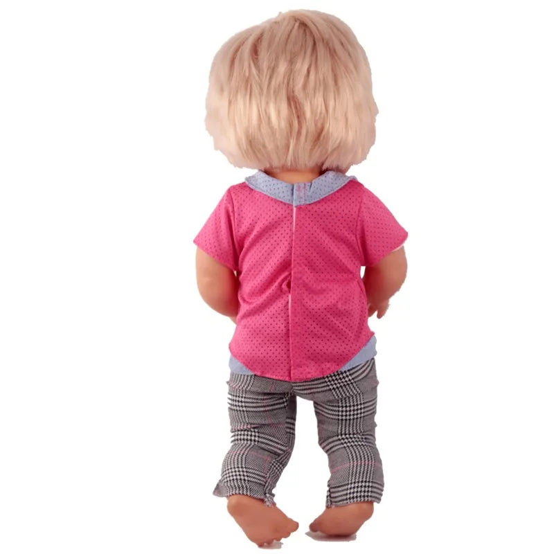 Одежда для кукол размер 41 см фиолетовая Красная футболка Nenuco Doll y su Hermanita