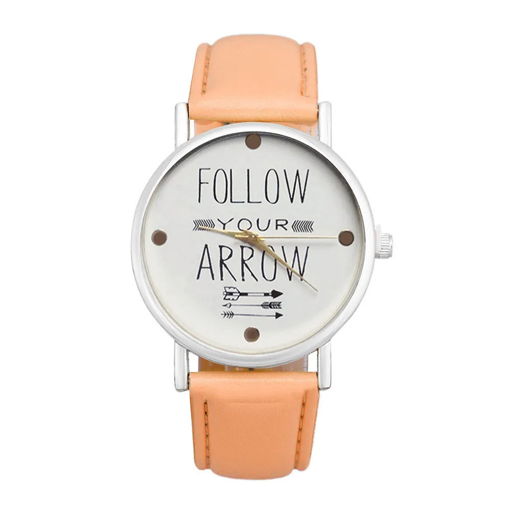 Женские наручные часы montre femme, Новое поступление, кожаный ремешок, цитата, аналоговые кварцевые часы Vogue, Прямая поставка& Ff