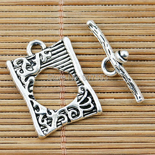 36 шт тибетские серебряные аномальные формы тумблеров EF1336|toggle clasp|silver toggle claspsilver