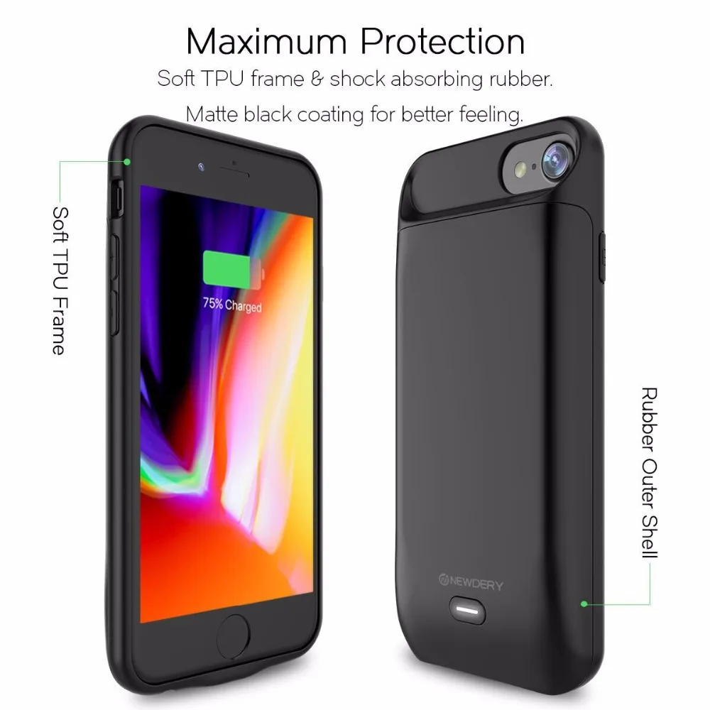 Чехол для iPhone 6 7 8 портативный внешний аккумулятор 678 plus|Чехлы с аккумулятором| |