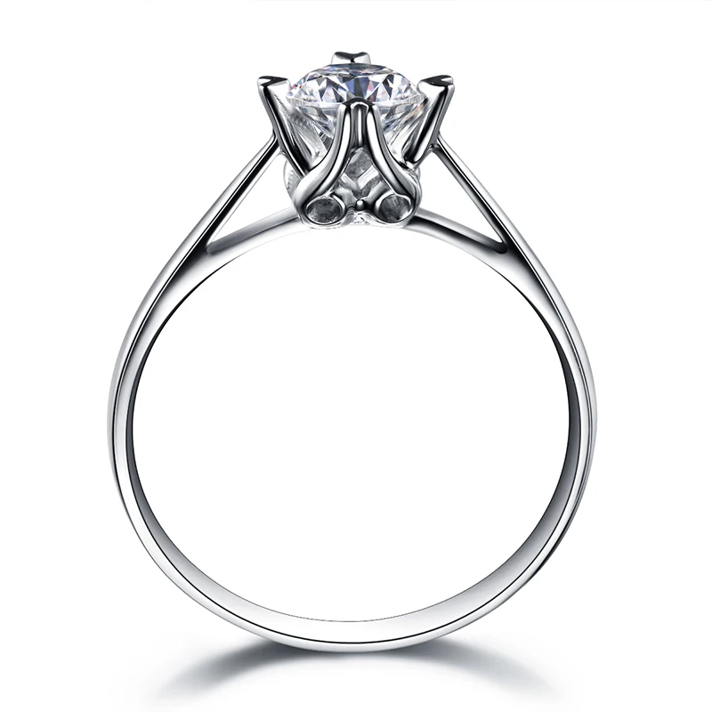 Кольцо обручальное с бриллиантами 0 24 карат белое золото 18 карат|engagement ring|engagement