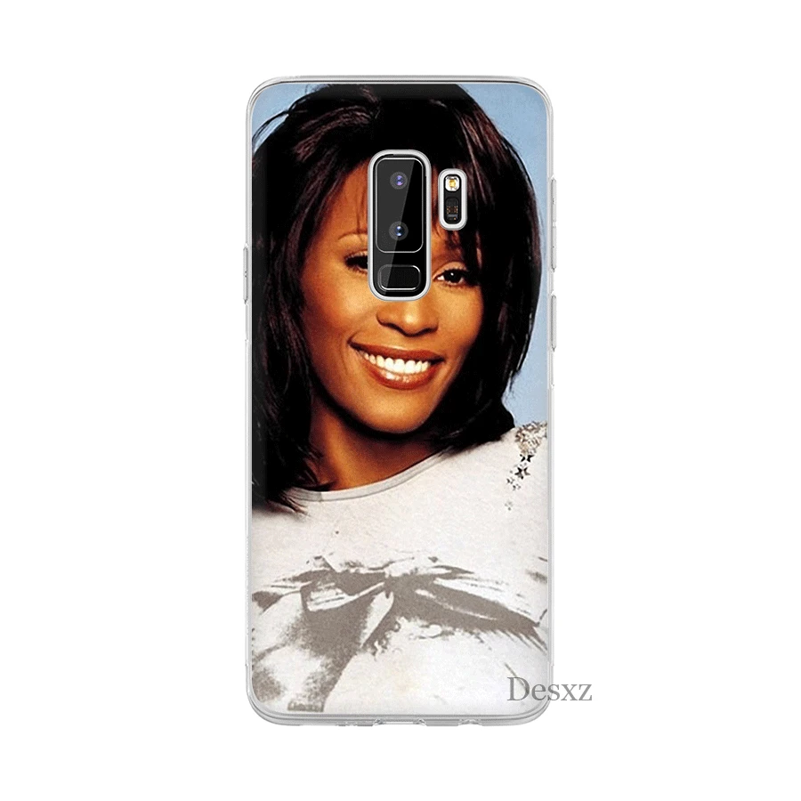 Singer Whitney Houston Phone Case Cover For Samsung Galaxy S8 S9 Plus Note 8 9 S7 Edge Soft TPU Cases | Мобильные телефоны и