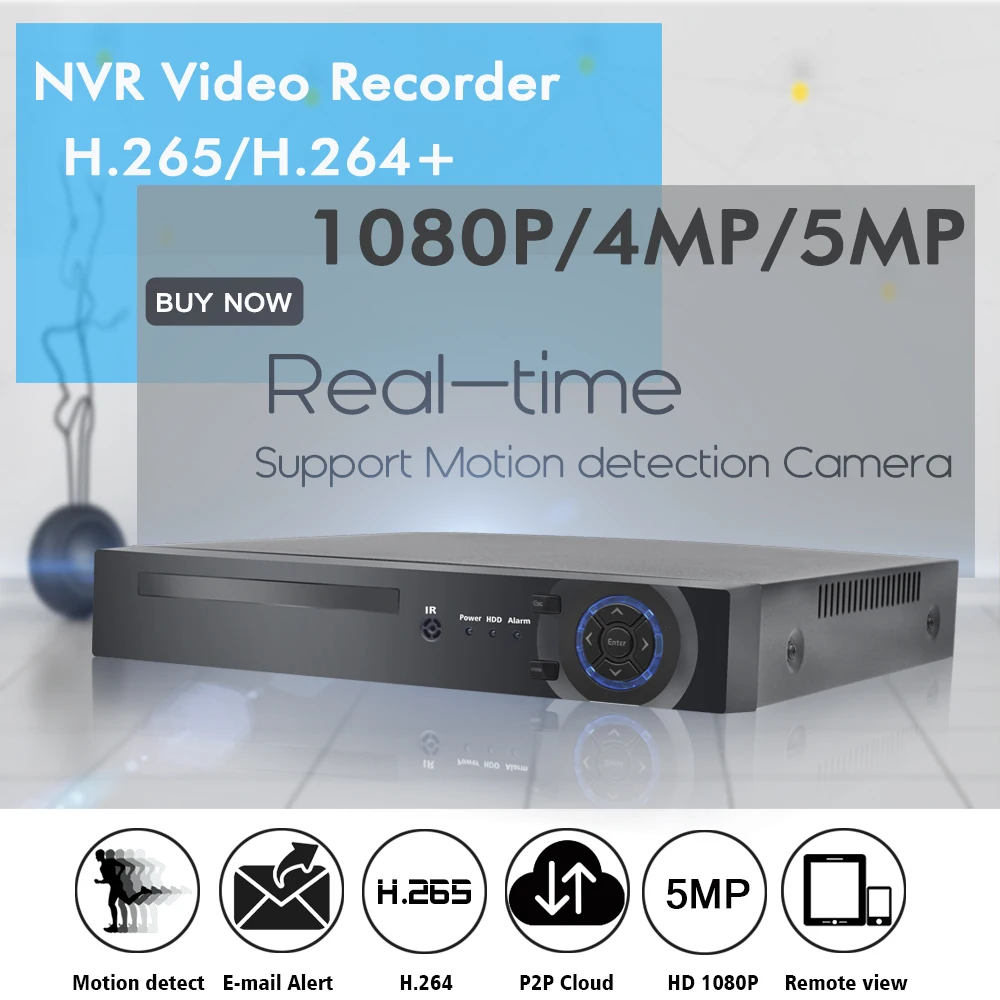 OUERTECH 9ch/16CH/32CH H.265 5MP 4K NVR POE IP видео Регистраторы рекордер сигнала камер скрытого